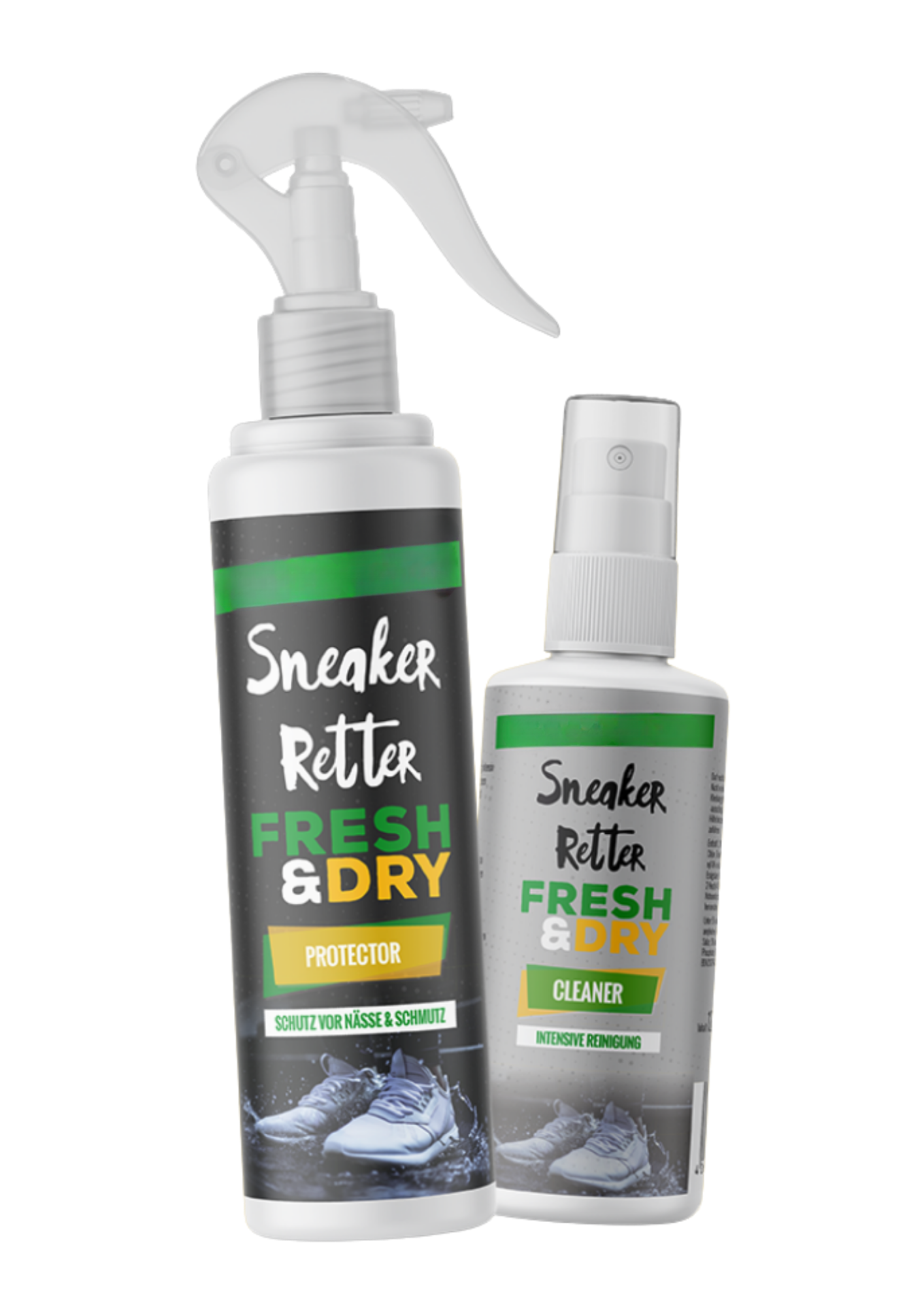 Sneakerretter Set – Protector 250 ml und Cleaner 125 ml Imprägnierspray für Sneaker
